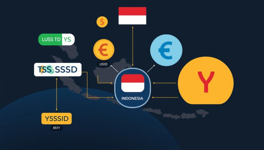 Ilustrasi pembayaran multivaluta Ilustrasi pembayaran multivaluta