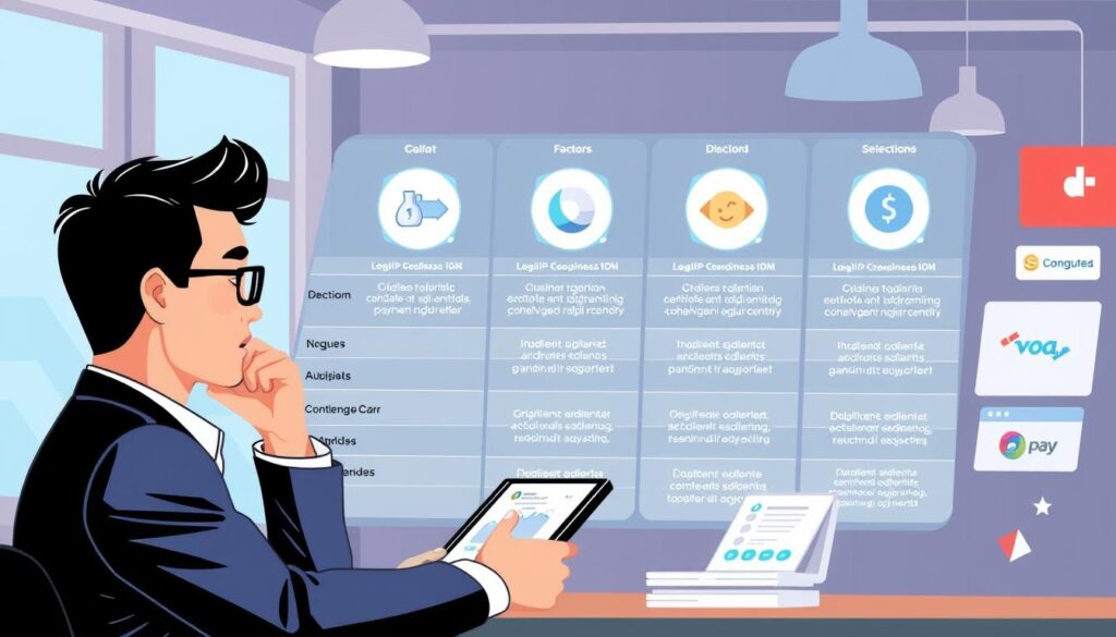 Ilustrasi tips memilih sistem pembayaran digital Ilustrasi tips memilih sistem pembayaran digital