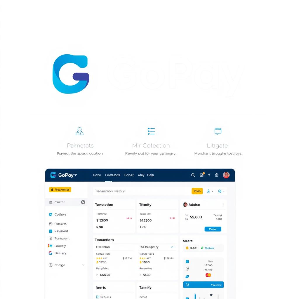Logo dan fitur GoPay Logo dan fitur GoPay