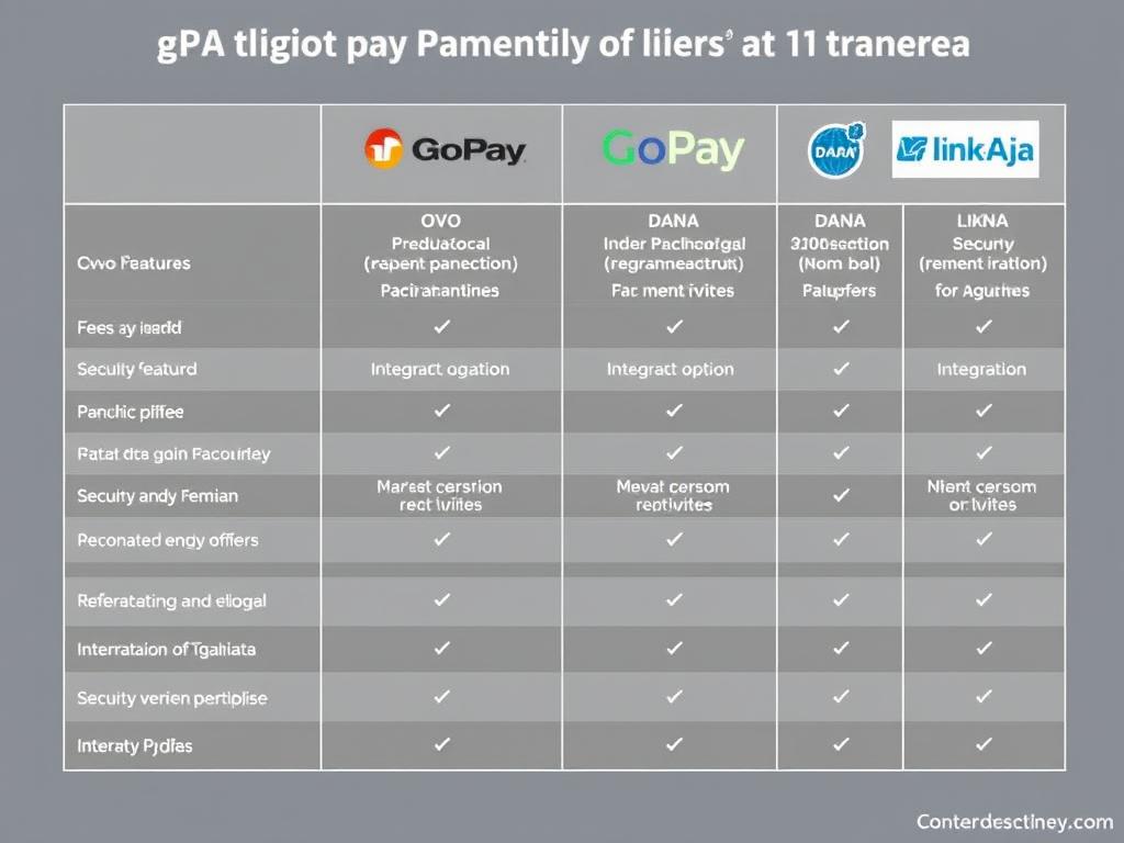 Perbandingan penyedia layanan pembayaran digital Perbandingan penyedia layanan pembayaran digital
